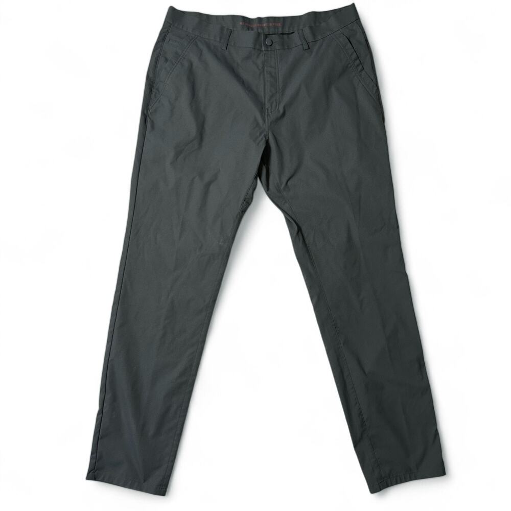 Marcus Pierce Renegade Pants Mens Size 37x34 Dark Gray Chino Tech Performance